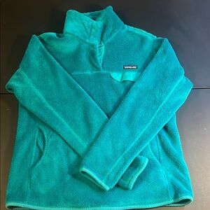 Patagonia Green Teddy Jacket Soft Fleece Outdoor